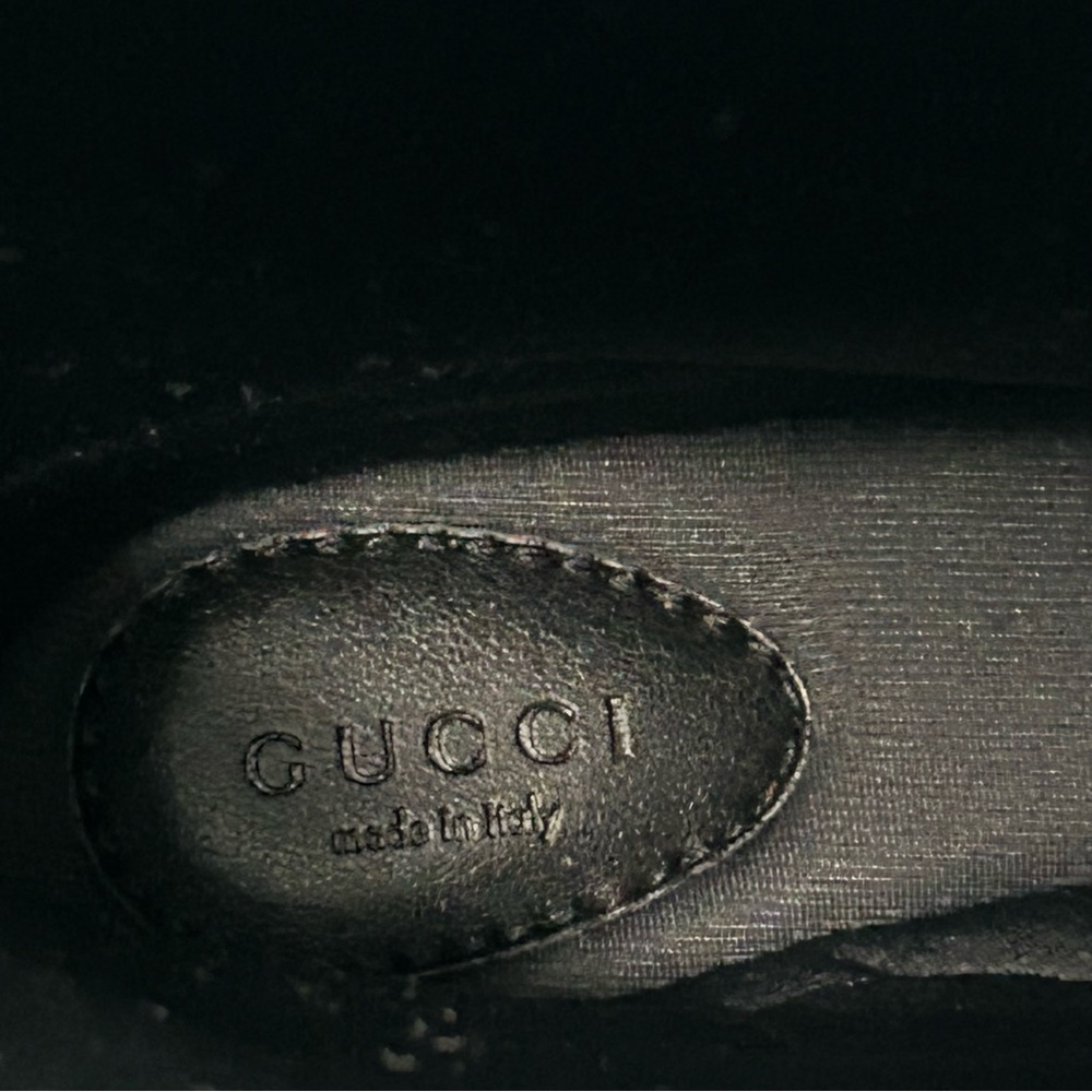 Gucci Black GG Monogram Signature Nylon Canvas Rubber Rain Boots 40 - Picture 8 of 14